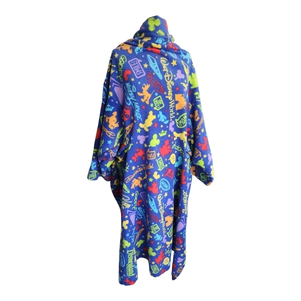Disney Colorful Graphic Snuggie Blanket – Cozy Fleece Wearable Blanket